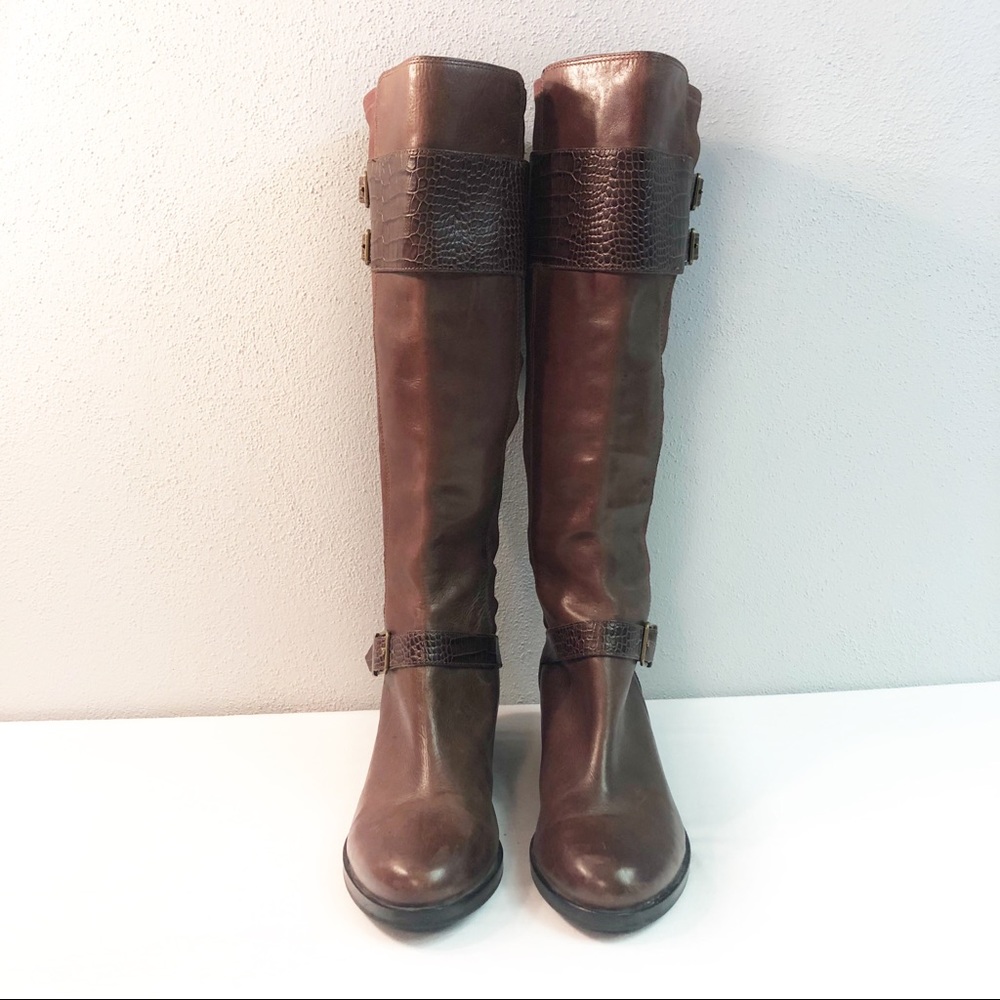 Cole Haan Boots Tennley Buckle Chestnut Brown 7.5B - Picture 5 of 8